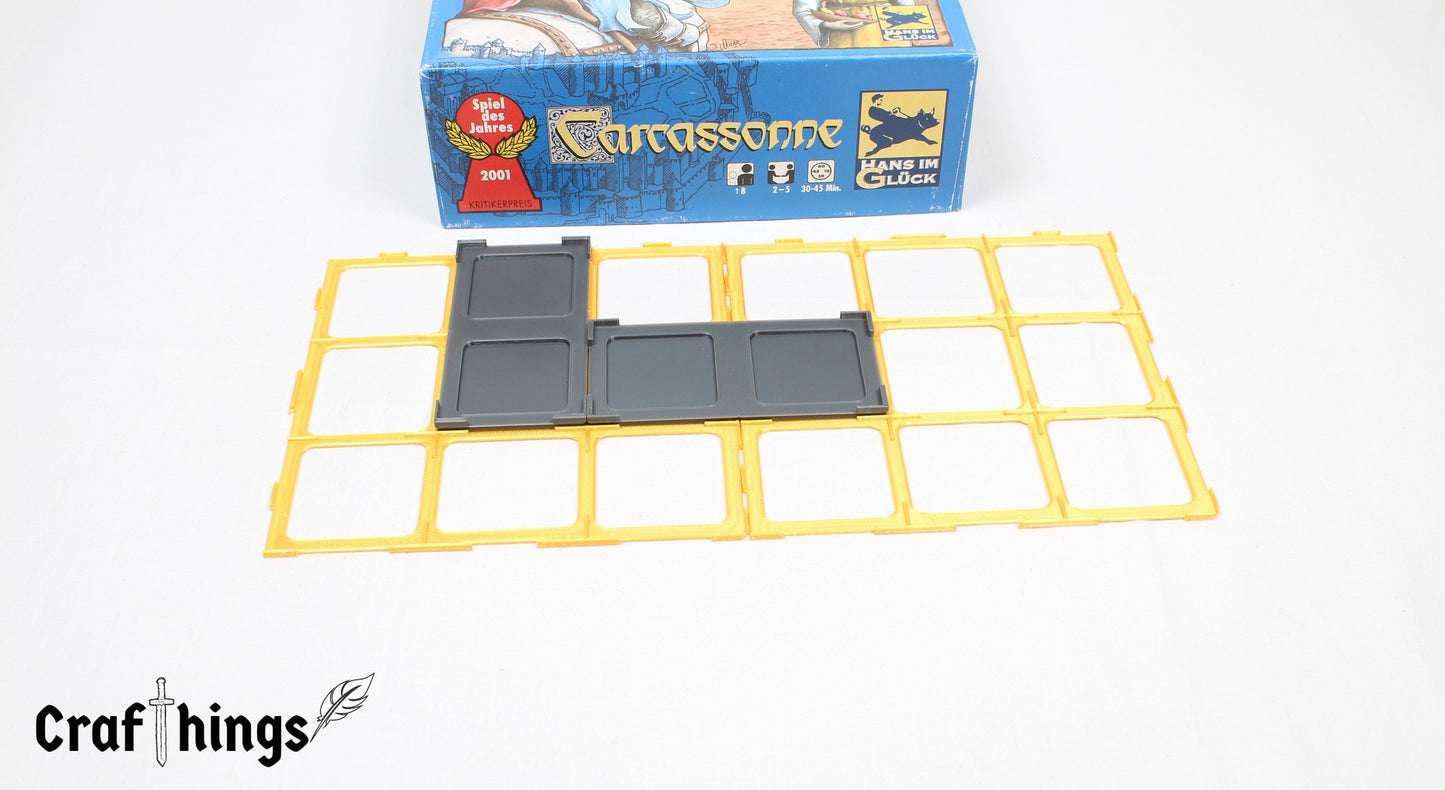Gitteraufsätze passend für Carcassonne Burgen in Deutschland und Die Märkte zu Leizig