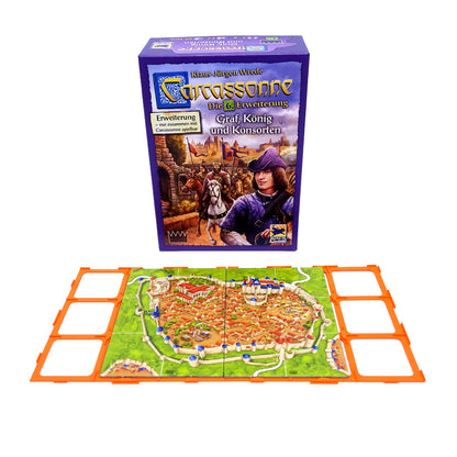 Carcassonne Startgitter fuer Graf, Koenig und Konsorten