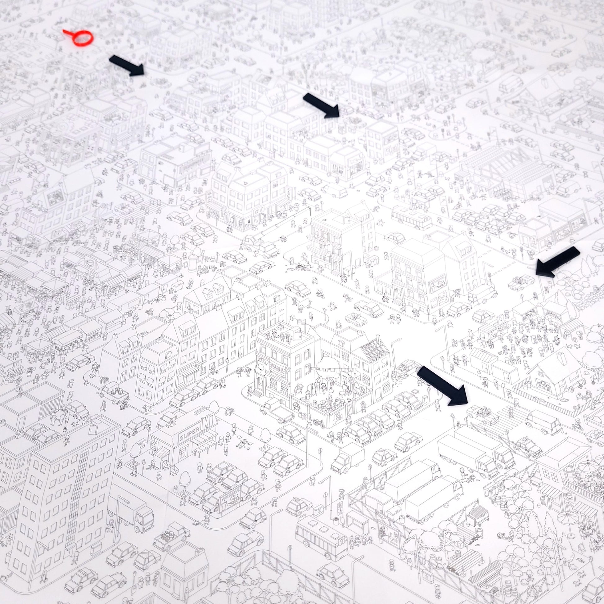 Hinweismarker Micro Macro Crime City