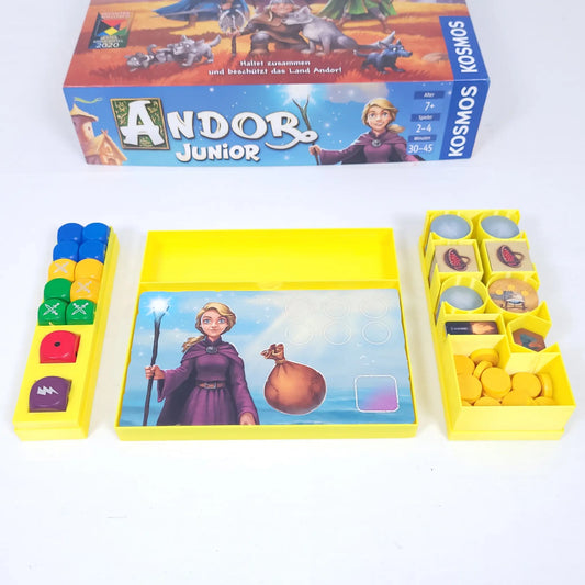 Aufbewahrungsboxen für Andor Junior – Organizer für Token, Karten und Würfel