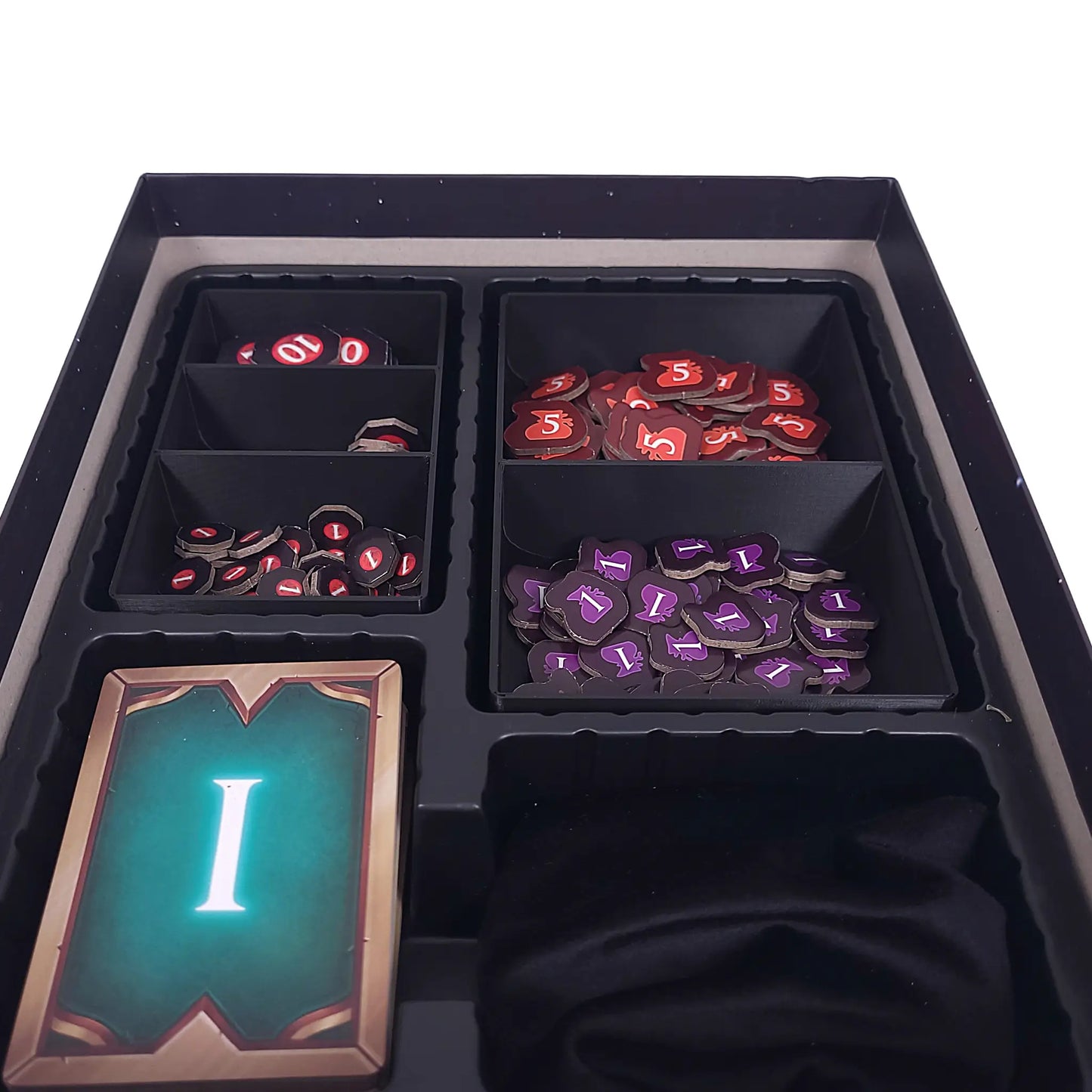 Aufbewahrungsboxen passend für Arcana Rising – getrennte Fächer für Ressourcen und Siegpunkte