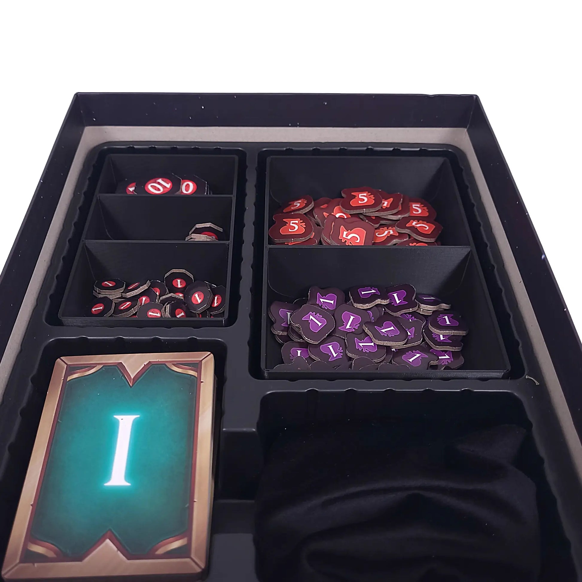 Aufbewahrungsboxen passend für Arcana Rising – getrennte Fächer für Ressourcen und Siegpunkte