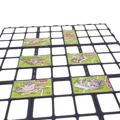 Carcassonne Zubehör: passender Gitteraufsatz für Burgen in Deutschland Erweiterung