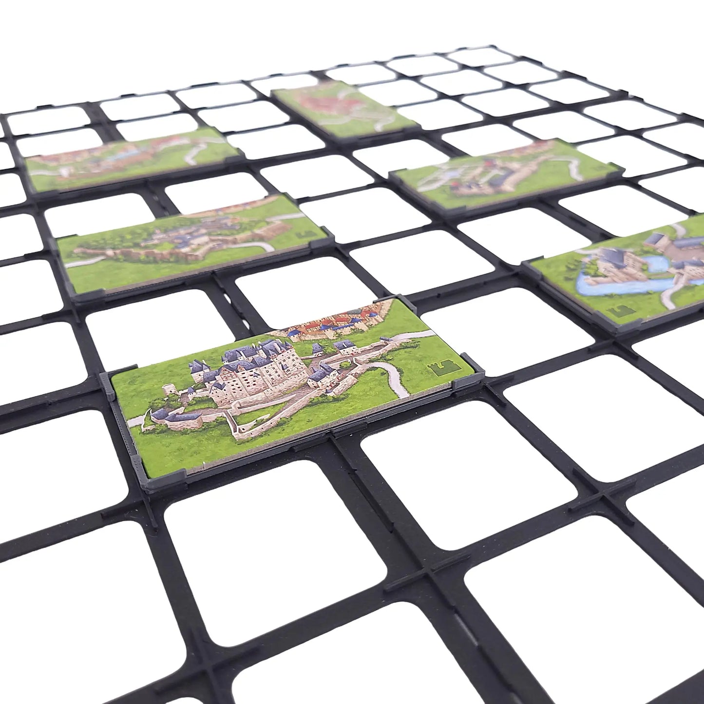 Carcassonne Zubehör: passender Gitteraufsatz für Burgen in Deutschland Erweiterung