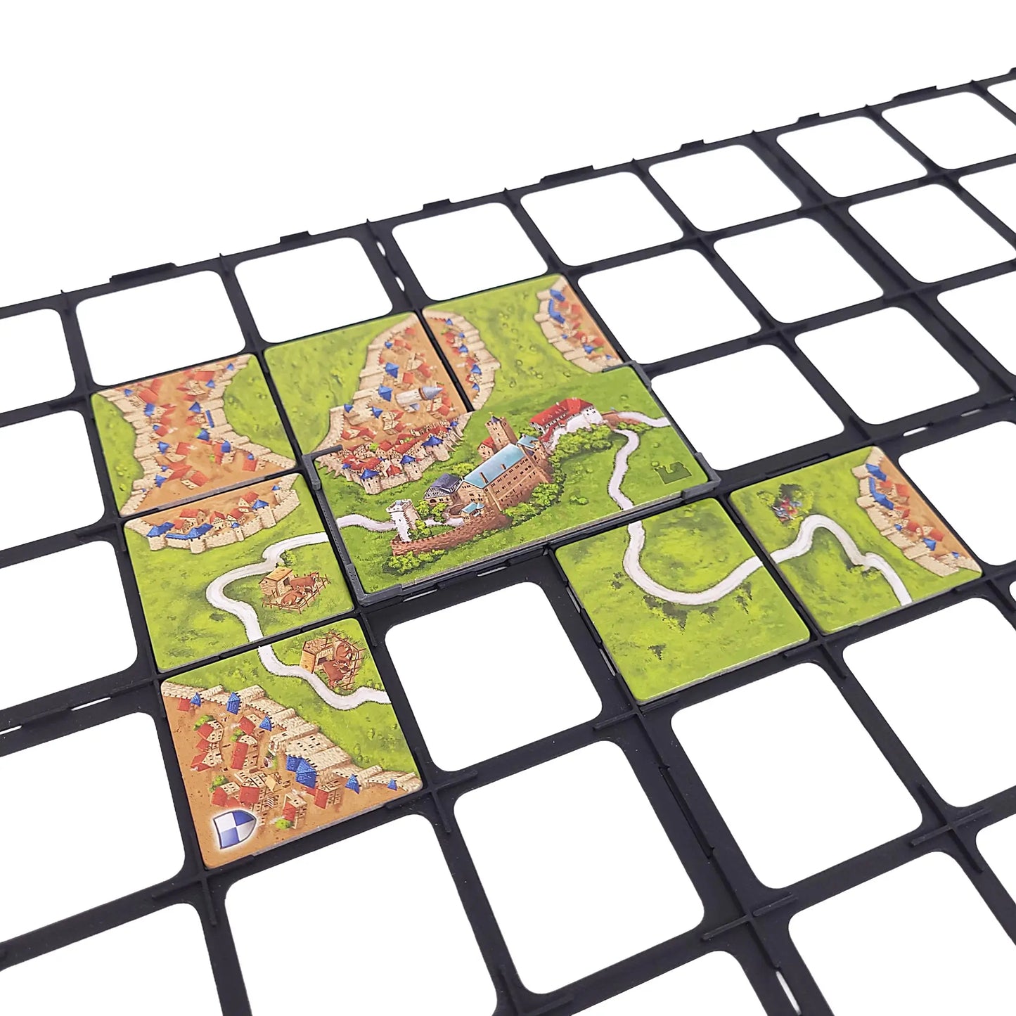 Carcassonne Zubehör: passender Gitteraufsatz für Burgen in Deutschland Erweiterung