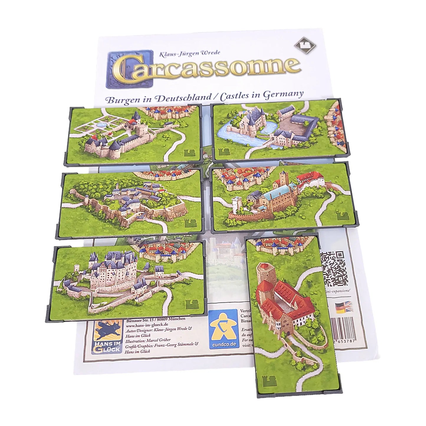 Carcassonne Zubehör: passender Gitteraufsatz für Burgen in Deutschland Erweiterung