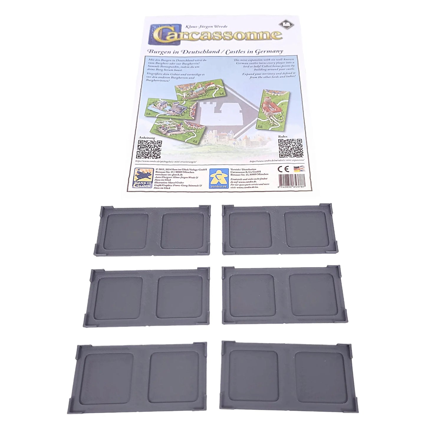 Carcassonne Zubehör: passender Gitteraufsatz für Burgen in Deutschland Erweiterung