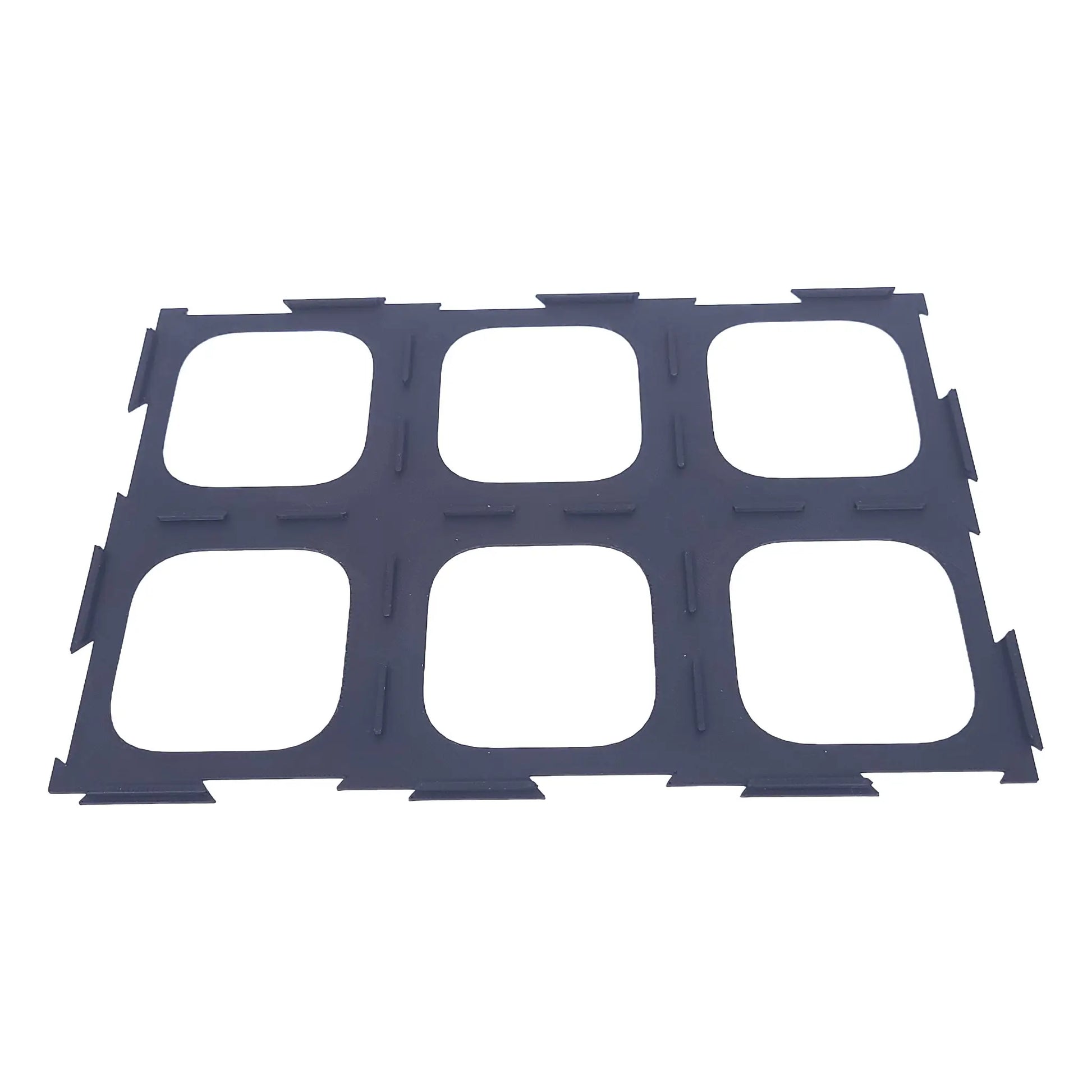Spielgitter für Carcassonne Junior mit Spielfiguren auf Plättchen, sorgt für Übersicht und Ordnung beim Spielen.