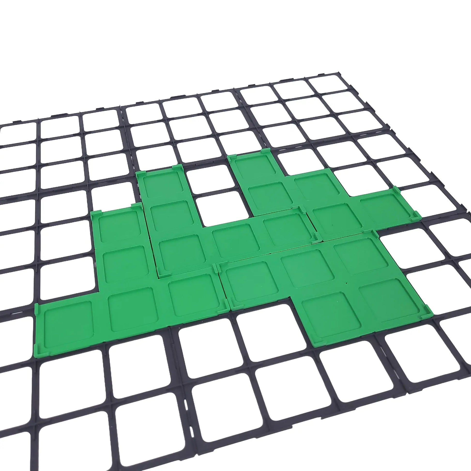 Gitteraufsatz für Carcassonne – passend zur Erweiterung „Wunder der Menschheit (1)“ zur sicheren Platzierung großer Plättchen