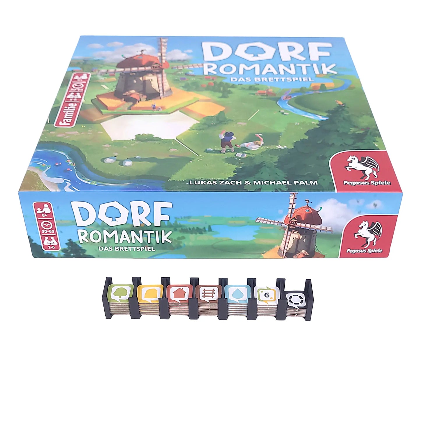 3D-gedruckter Auftragskartenhalter für Dorfromantik Brettspiel