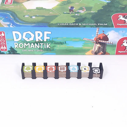 3D-gedruckter Auftragskartenhalter für Dorfromantik Brettspiel
