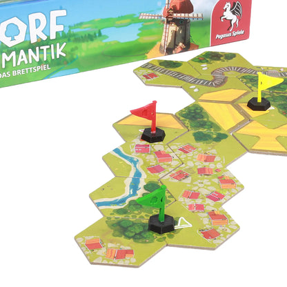 Dorfromantik Fahnen aus 3D-Druck als Spielhilfe zur Zielmarkierung