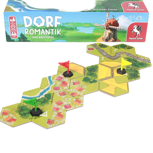 Dorfromantik Fahnen aus 3D-Druck als Spielhilfe zur Zielmarkierung