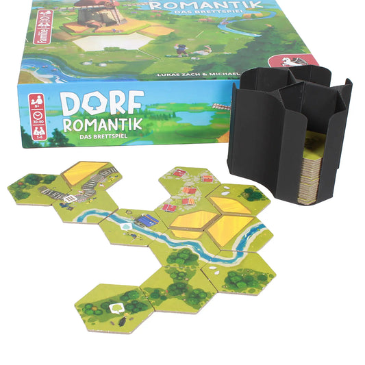 Dorfromantik Zubehör: Plättchenturm für Landschafts- und Auftragsplättchen