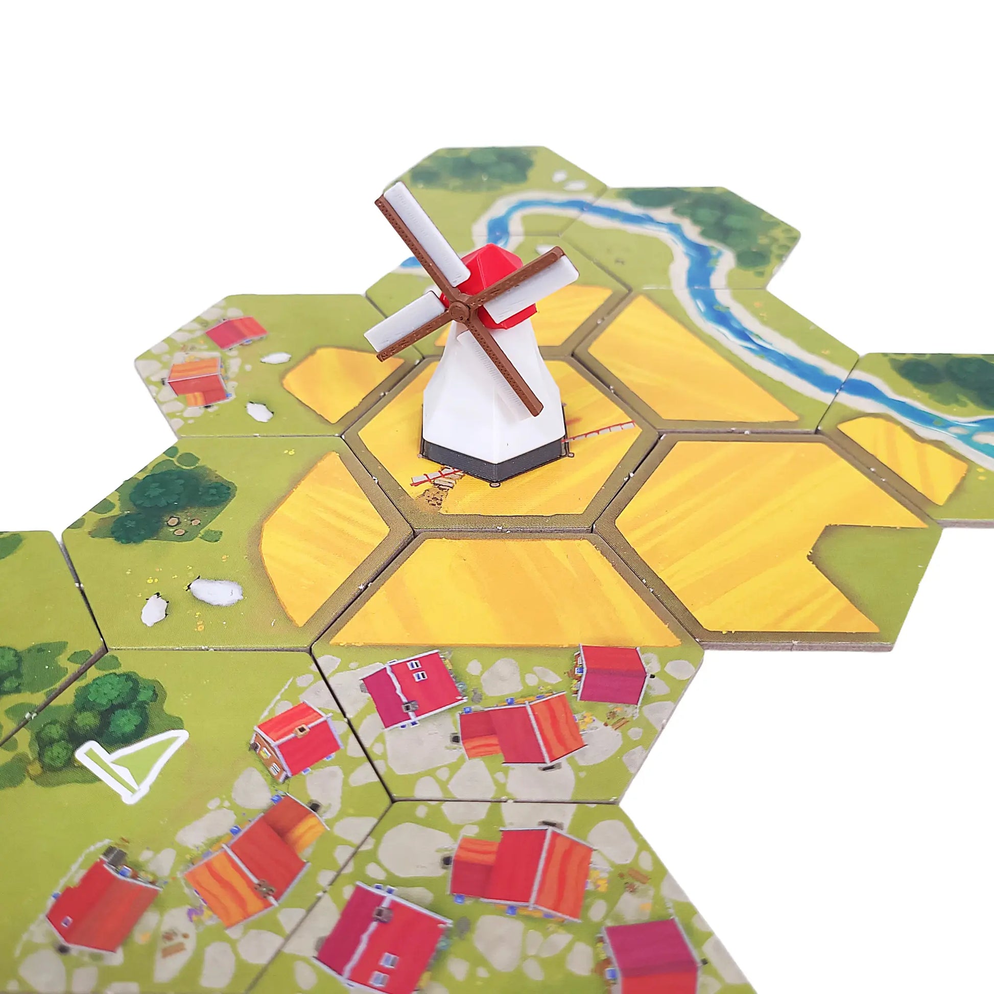 Dorfromantik Windmühle – passender Spielmarker als Zubehör für das Brettspiel