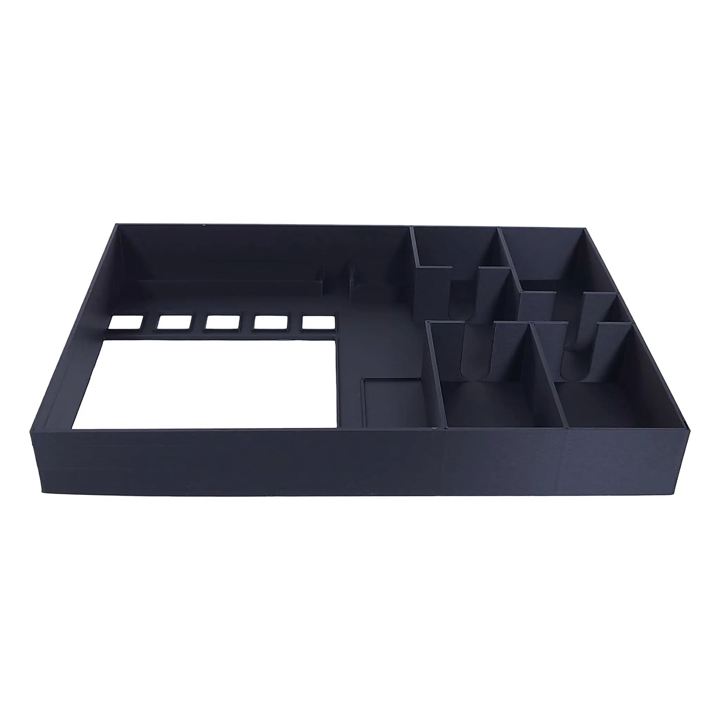 Organizer-Inlay sortiert alle Spielmaterialien von Camel Up und Supercup sauber in der Box