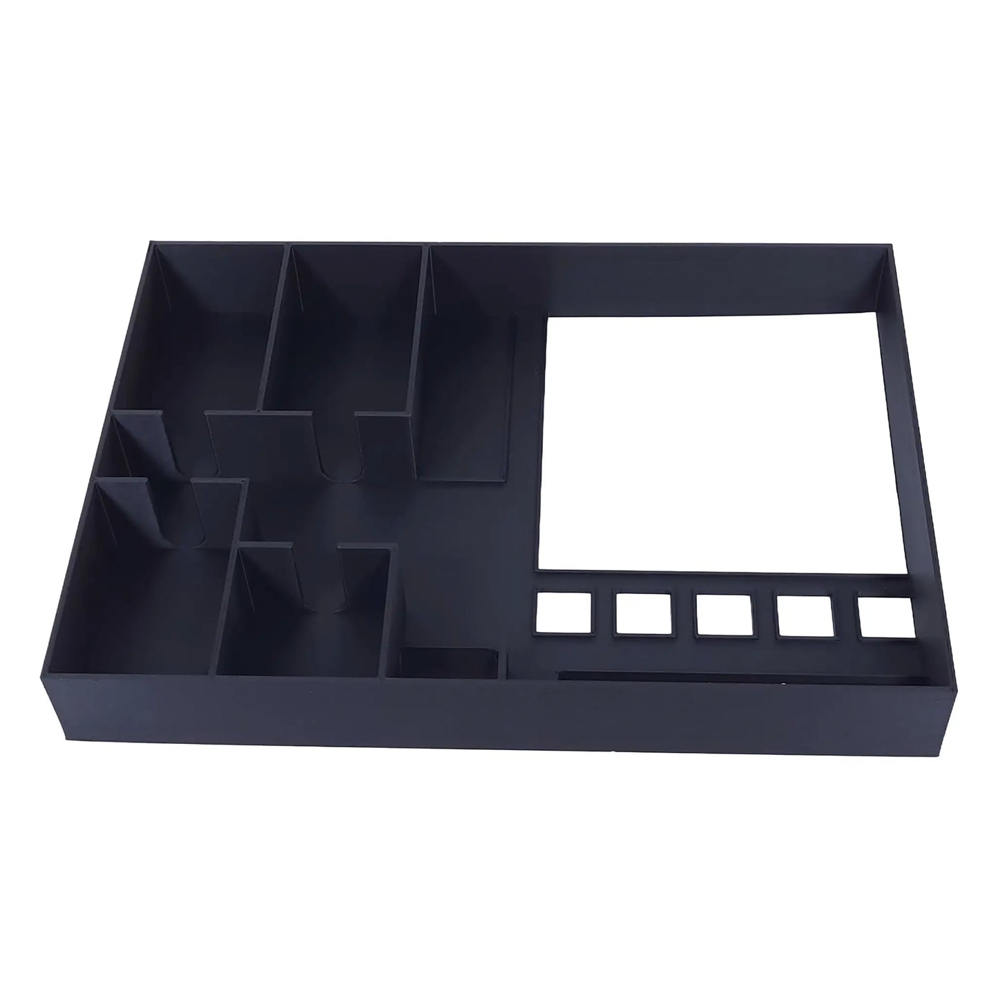 Organizer-Inlay sortiert alle Spielmaterialien von Camel Up und Supercup sauber in der Box