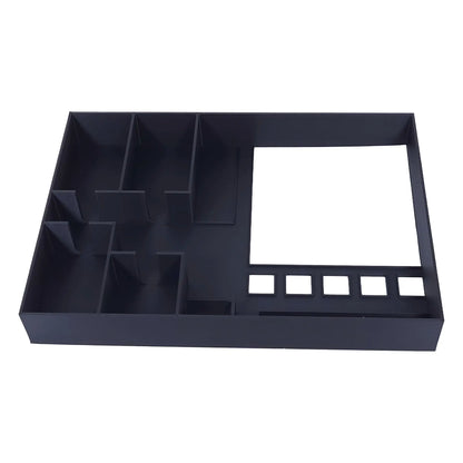 Organizer-Inlay sortiert alle Spielmaterialien von Camel Up und Supercup sauber in der Box