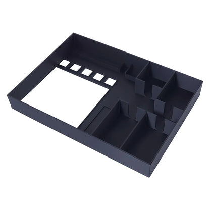 Organizer-Inlay sortiert alle Spielmaterialien von Camel Up und Supercup sauber in der Box