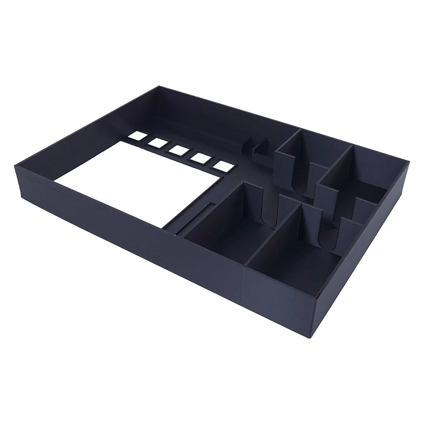 Organizer-Inlay sortiert alle Spielmaterialien von Camel Up und Supercup sauber in der Box