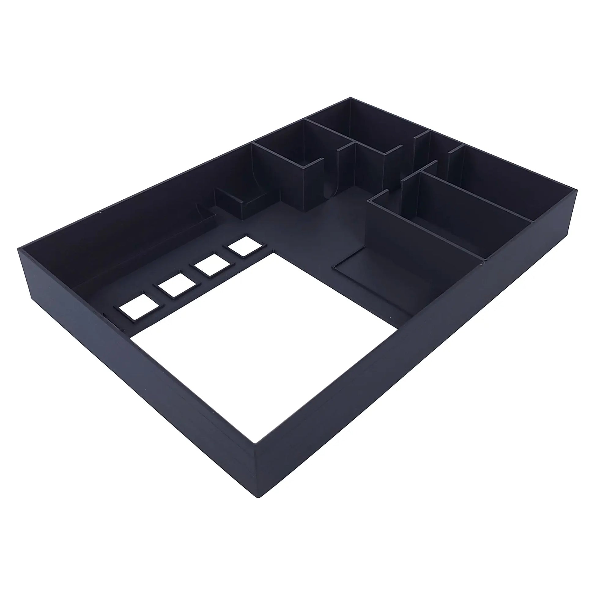 Organizer-Inlay sortiert alle Spielmaterialien von Camel Up und Supercup sauber in der Box