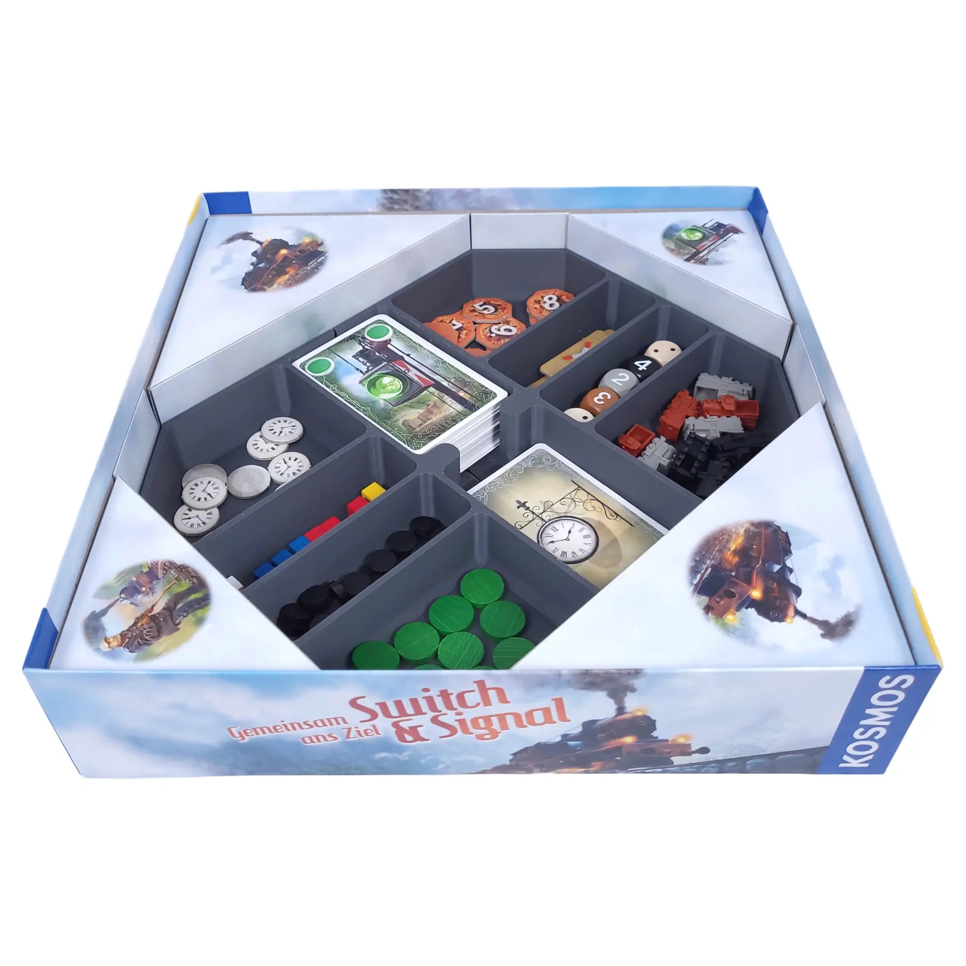 Einsatz für Switch & Signal – Organizer für Brettspielbox