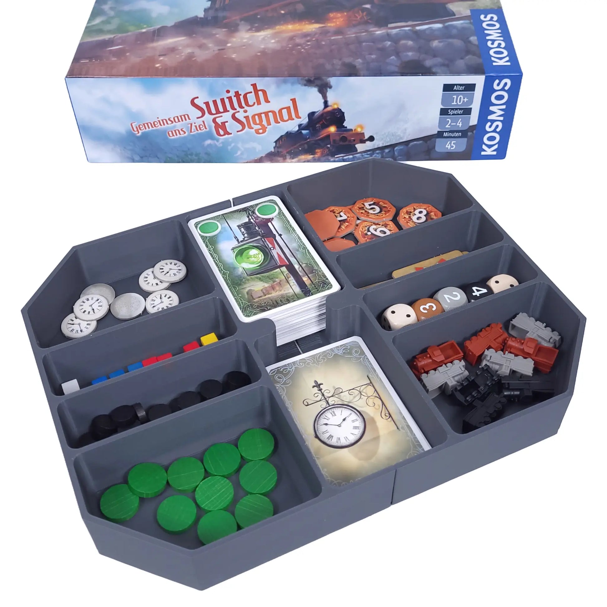 Einsatz für Switch & Signal – Organizer für Brettspielbox