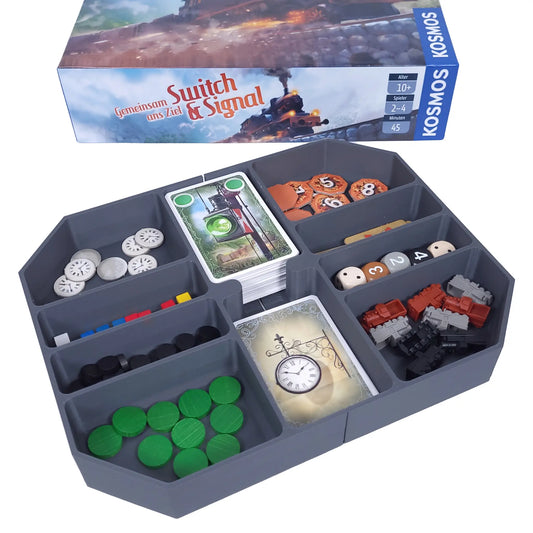 Einsatz für Switch & Signal – Organizer für Brettspielbox