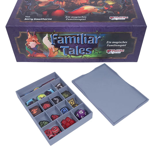 Aufbewahrungsbox für Familiar Tales – organisiert Karten & Marker