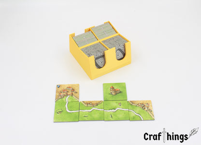 Plättchenbox passend für Carcassonne
