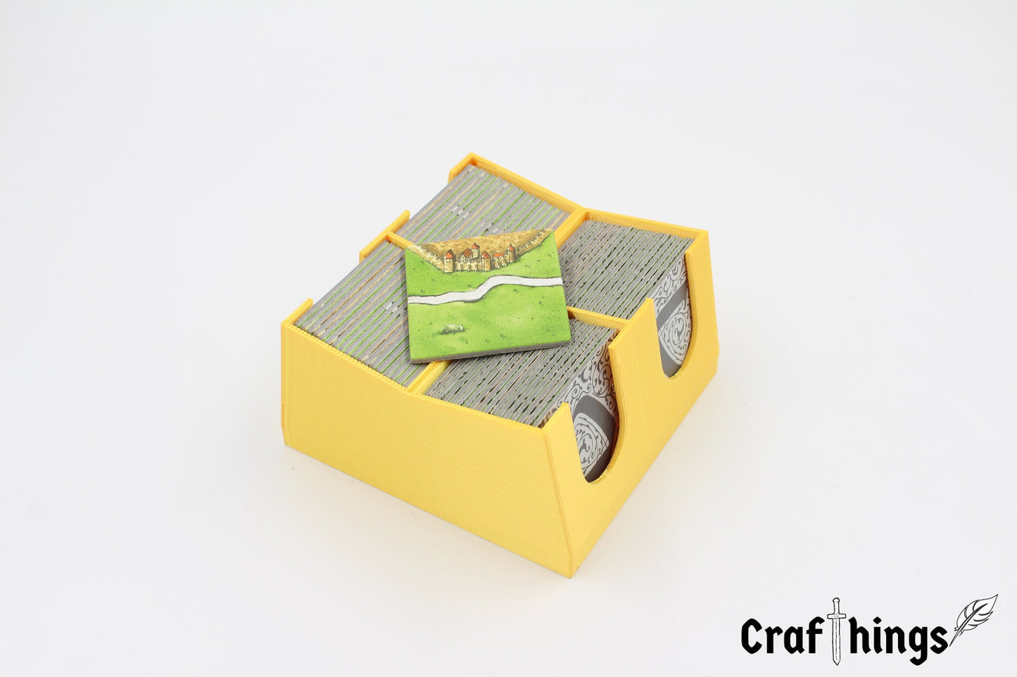 Plättchenbox passend für Carcassonne
