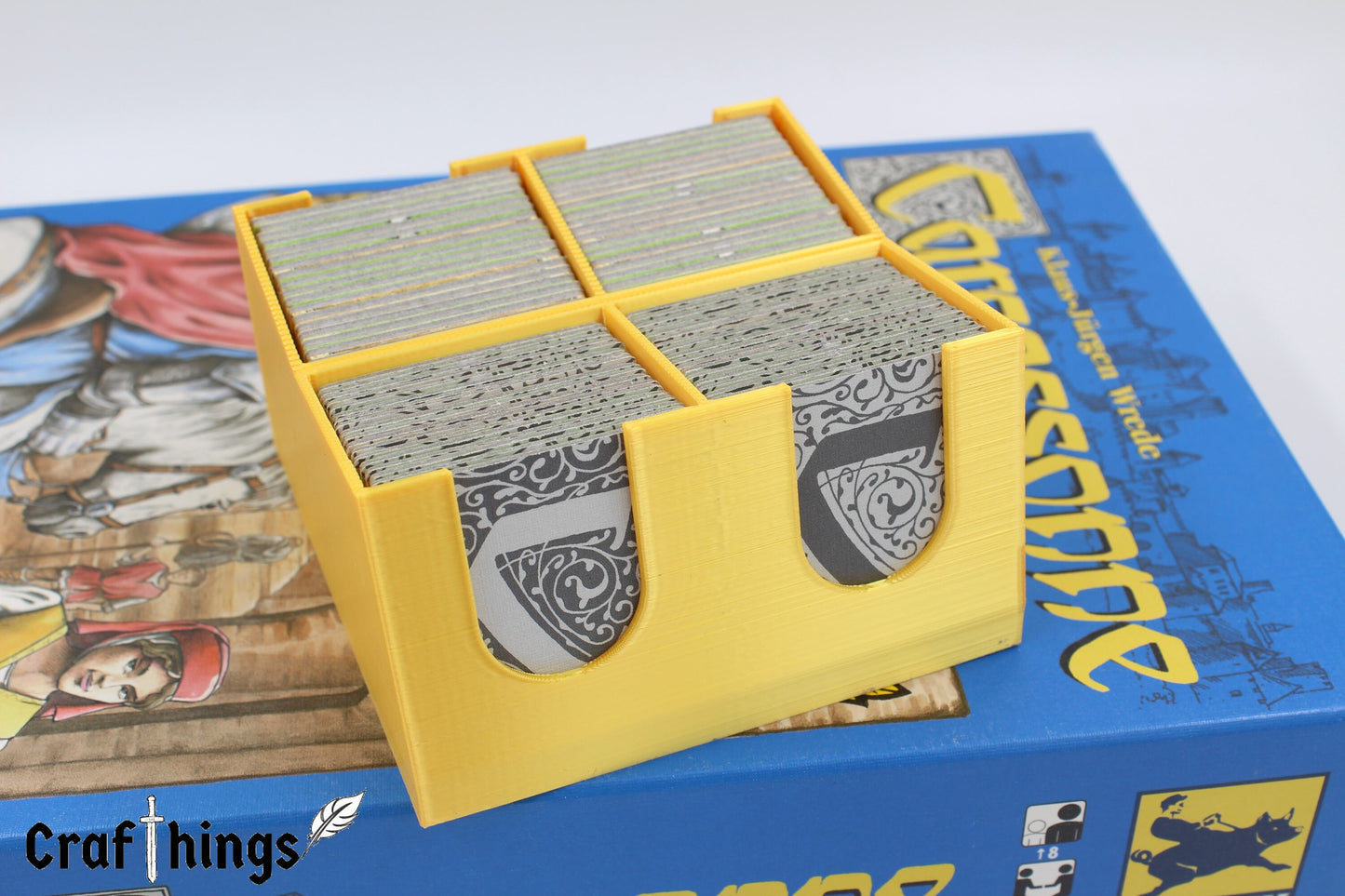 Plättchenbox passend für Carcassonne