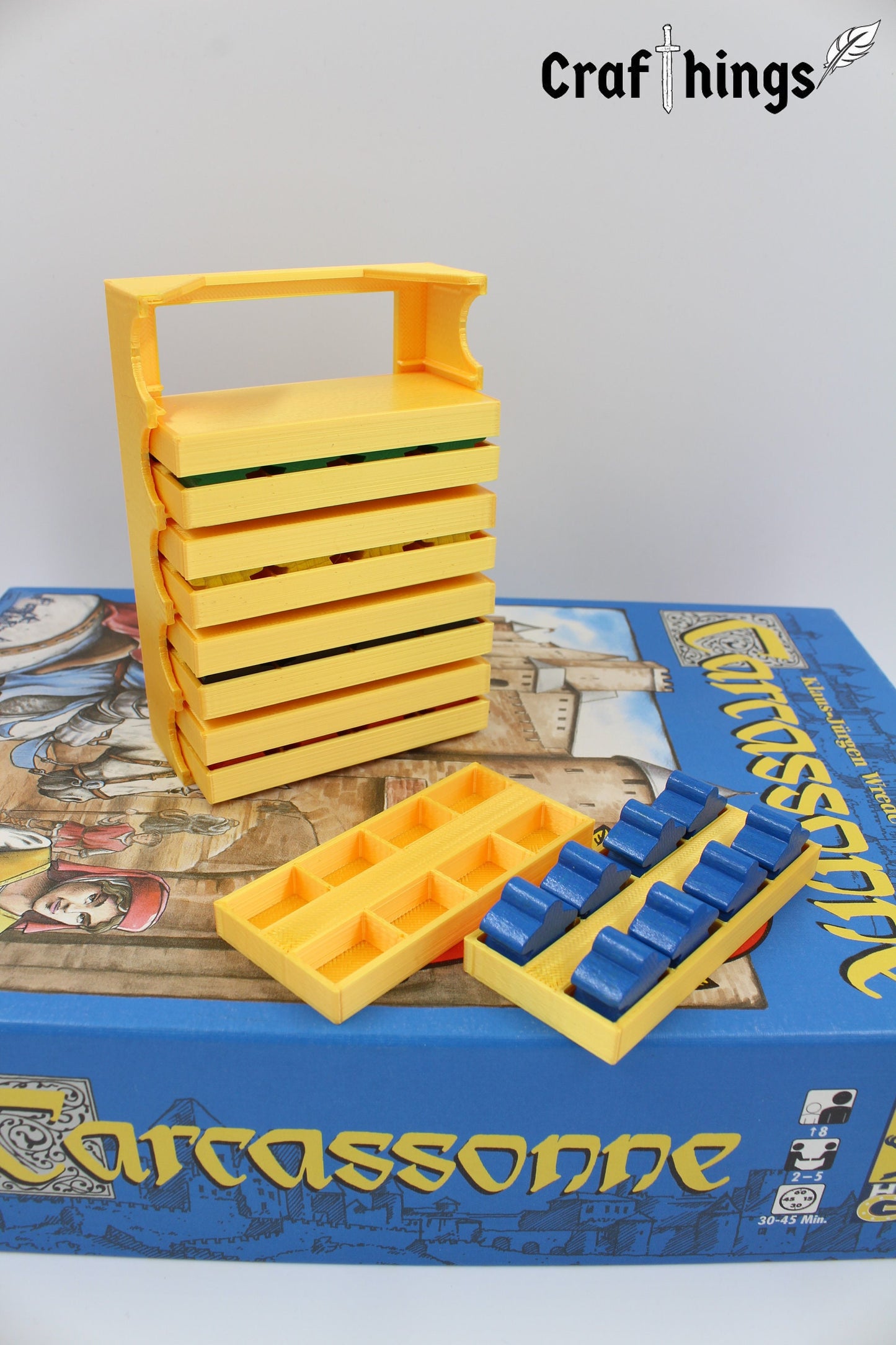 Figuren Aufbewahrungsboxen passend für Carcassonne
