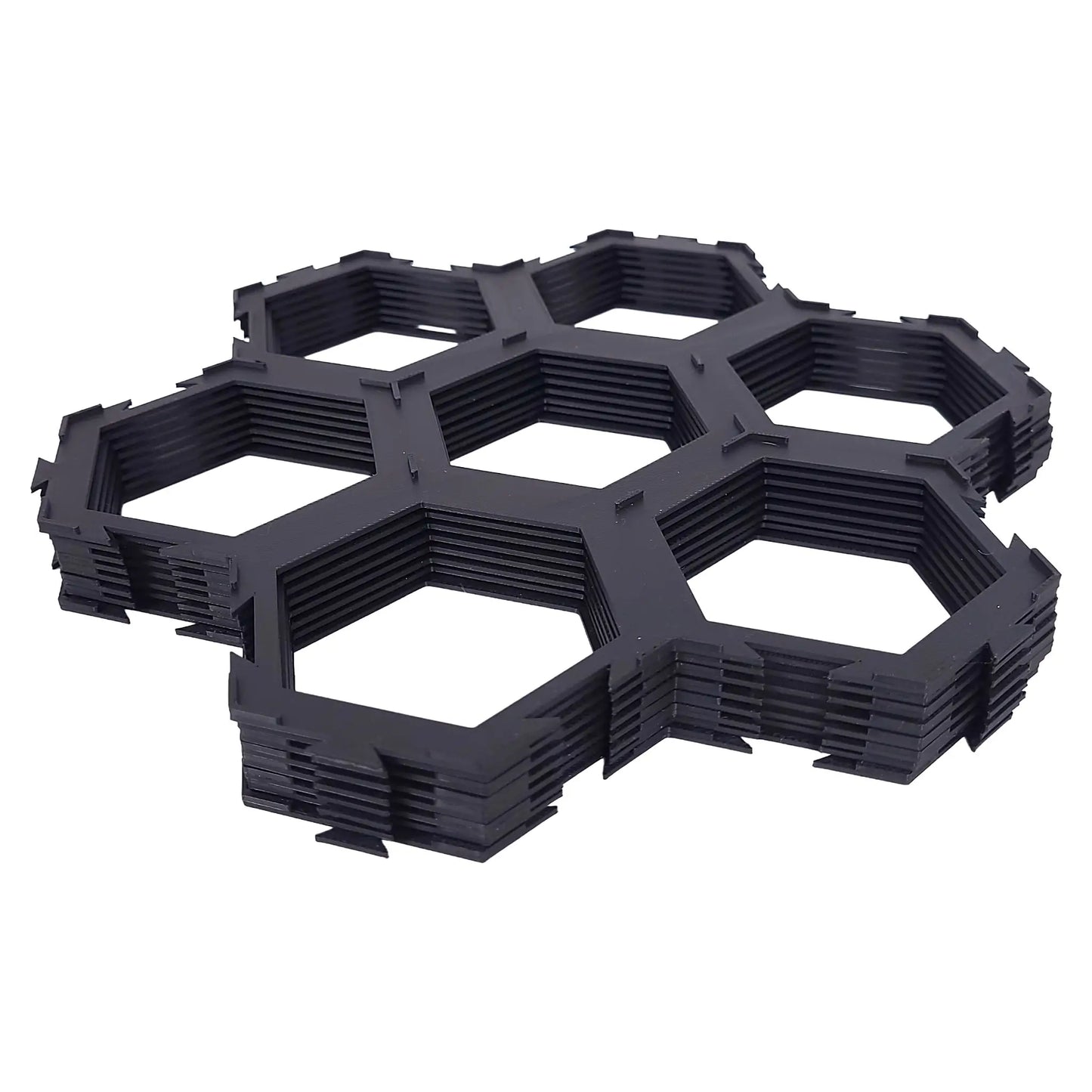 Spielgitter passend für Karak 2, ideal zur stabilen Ablage der sechseckigen Plättchen auf dem Spieltisch.