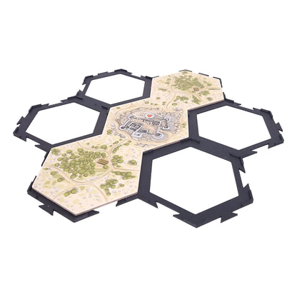 Spielgitter passend für Karak 2, ideal zur stabilen Ablage der sechseckigen Plättchen auf dem Spieltisch.