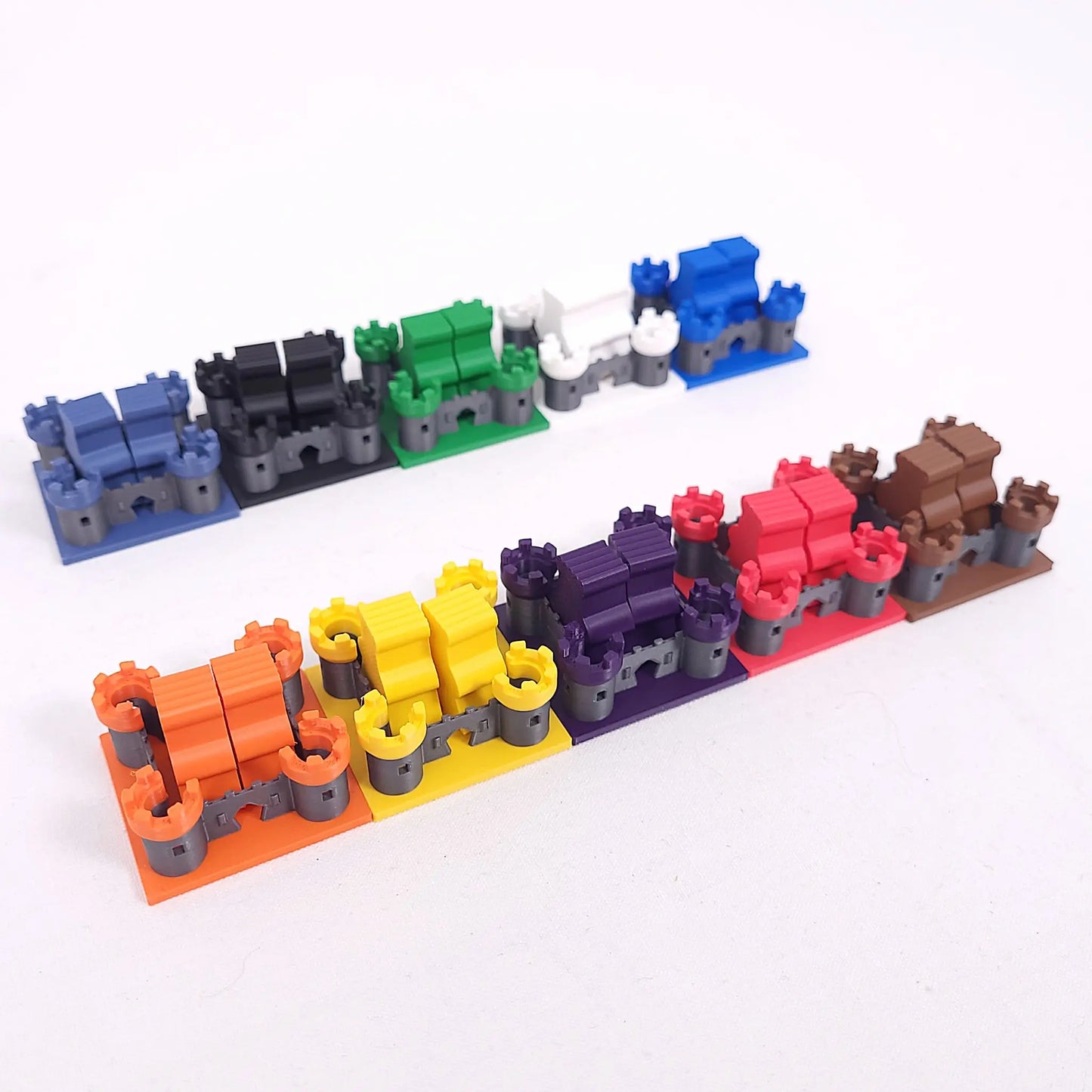 Set aus 3D-Burgen und Königen als Upgrade für Kingdomino
