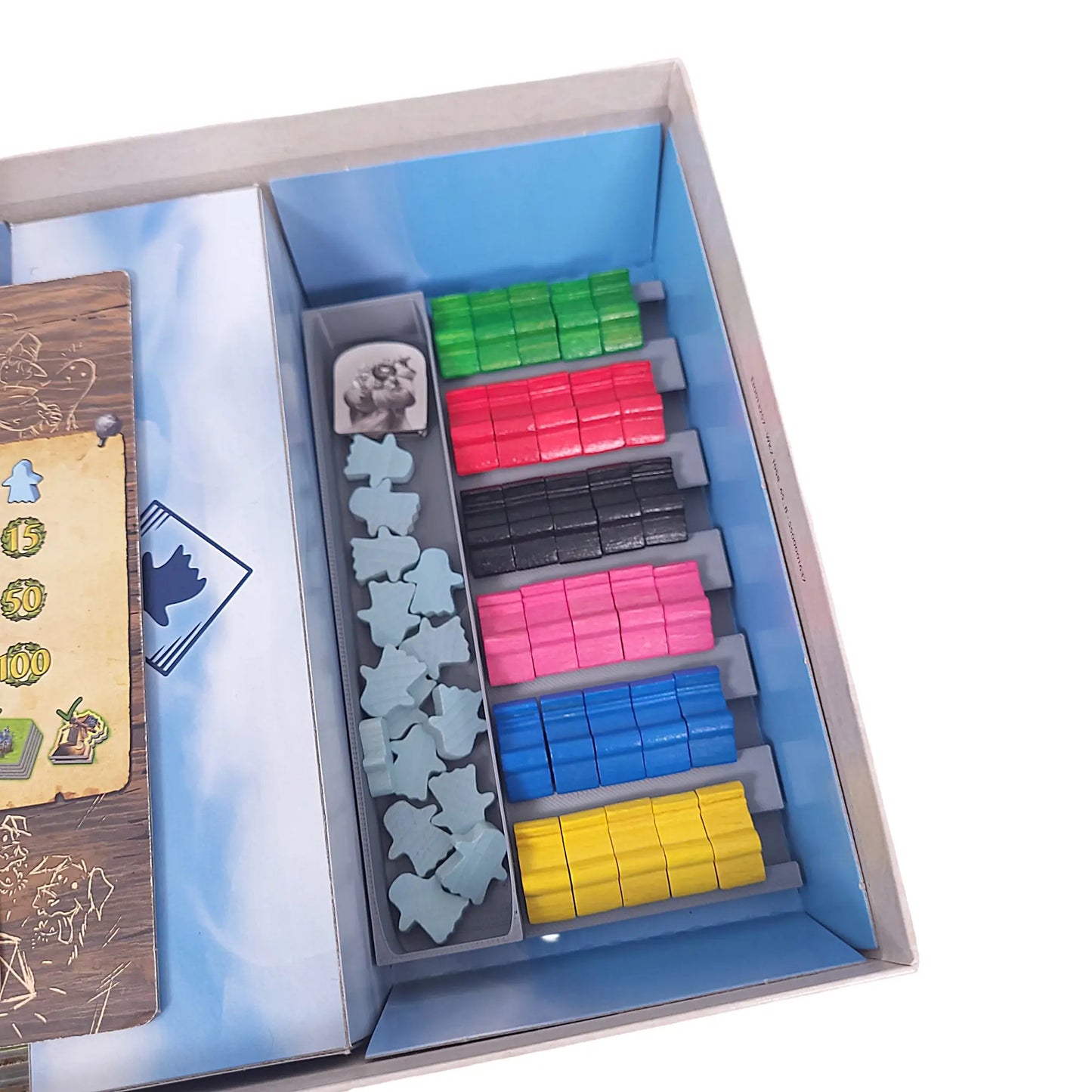 Aufbewahrungssystem für Nebel über Carcassonne – perfekt für die Originalbox