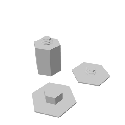 3D Ansicht des Dorfromantik Gitterhalters
