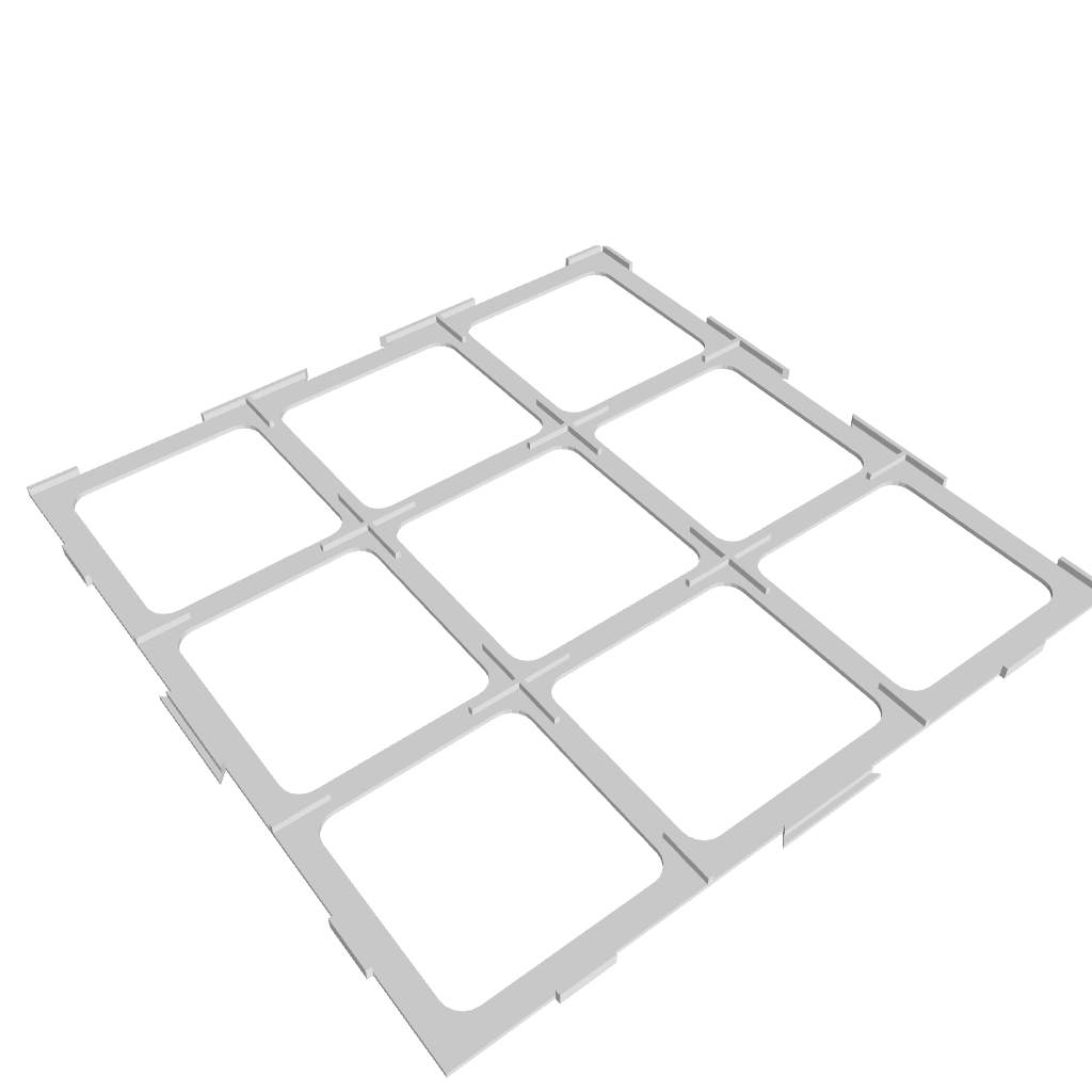 3D Ansicht von den Gittern für Nebel über Carcassonne