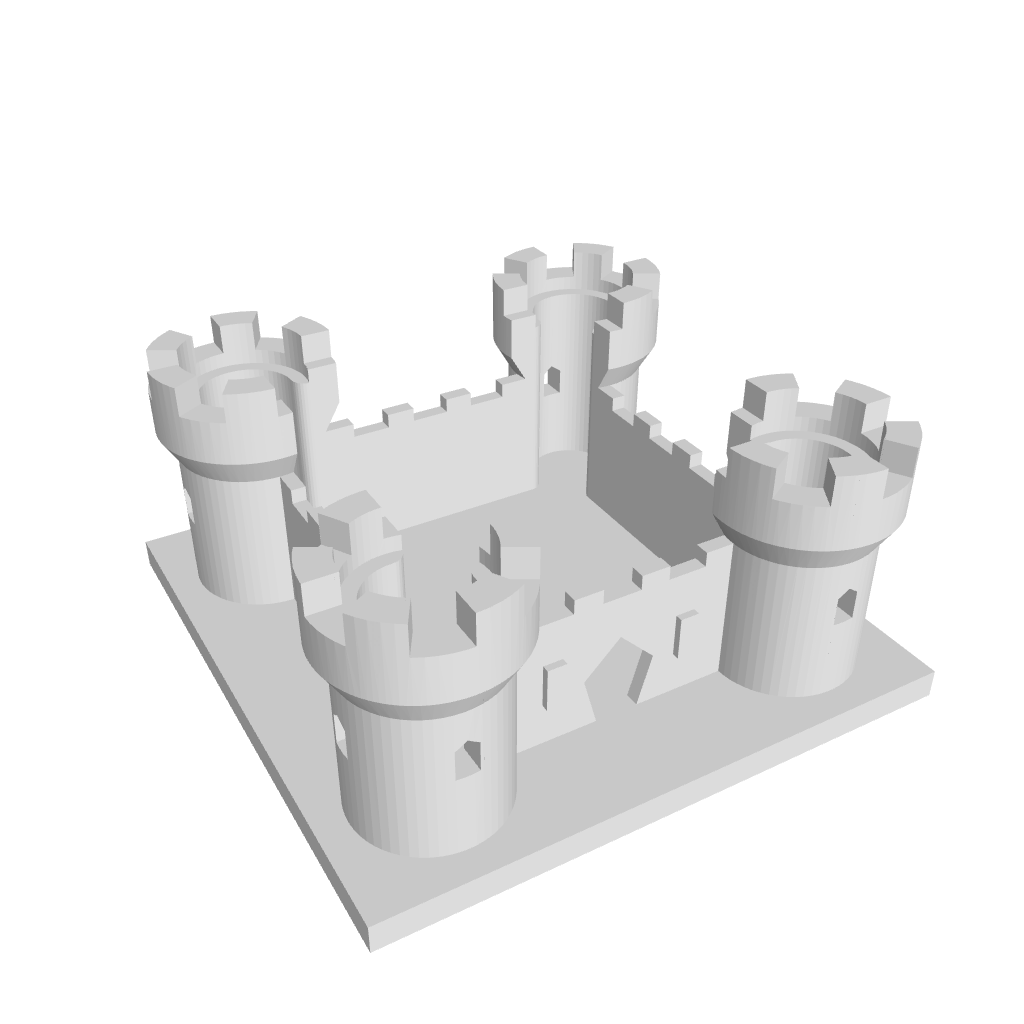 3D Ansicht Burg Kingdomino
