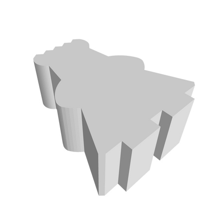 3D Ansicht König Kingdomino