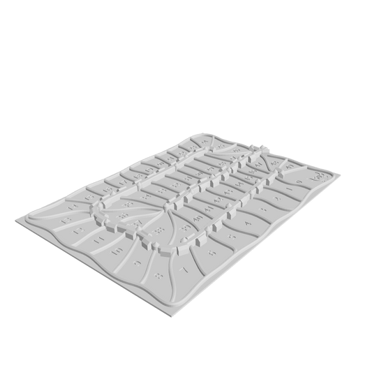3D-gedruckte Punktetafel für Carcassonne – Ersatz für die Papp-Wertungstafel