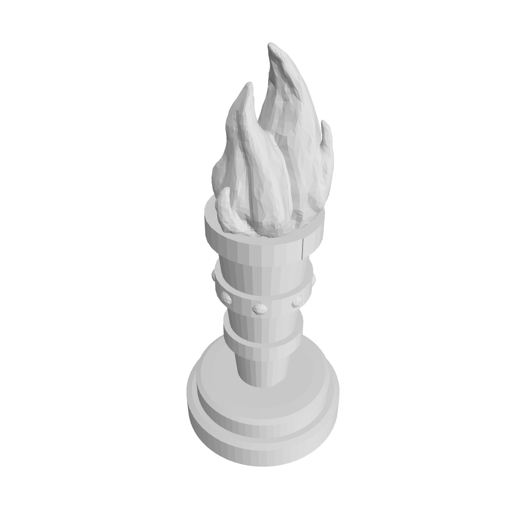 3D Ansicht Fackeln
