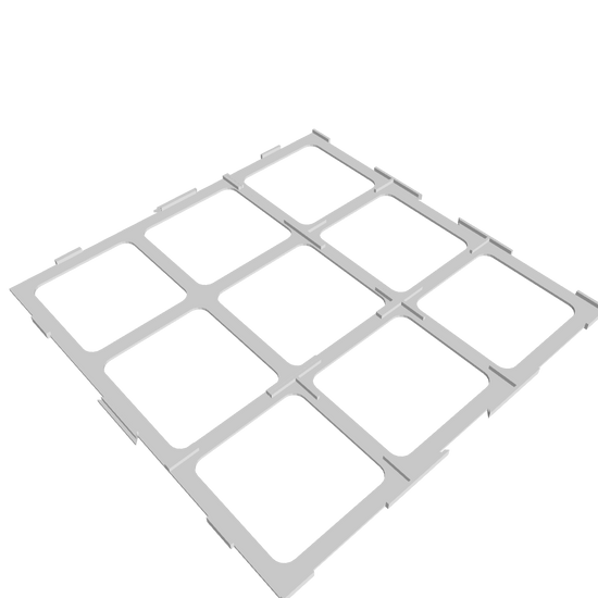 3D Ansicht vom Startgitter für Nebel über Carcassonne