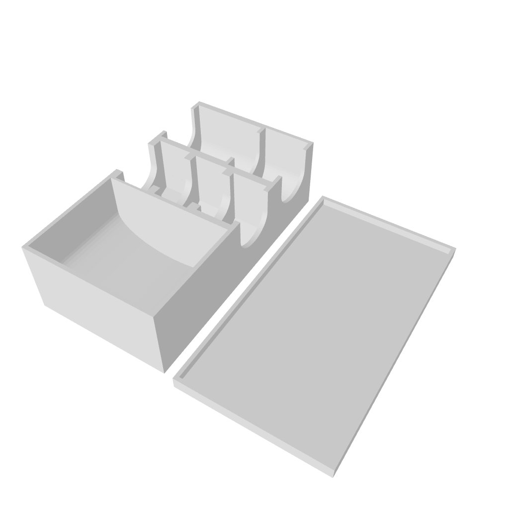 3D Ansicht der Aufbewahrungsbox