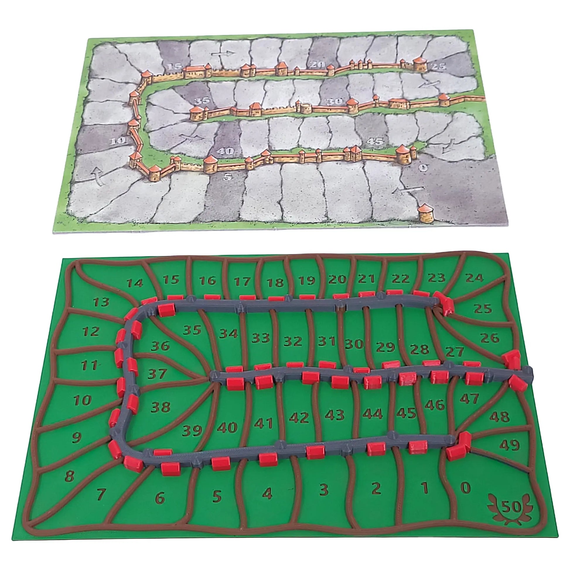 3D-gedruckte Punktetafel für Carcassonne – Ersatz für die Papp-Wertungstafel