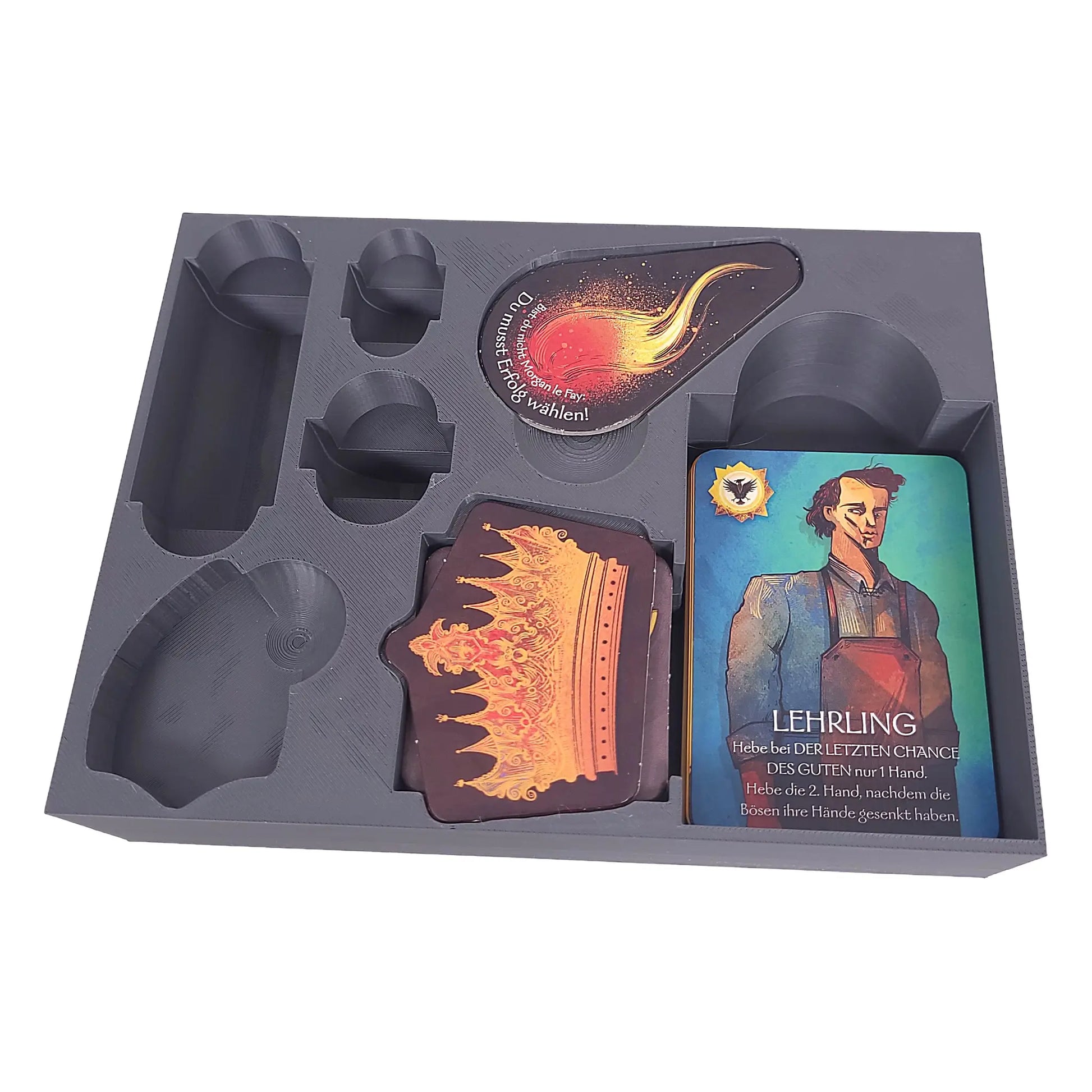 Quest Organizer Einsatz – sortierte Aufbewahrung für Marker und Spielkarten