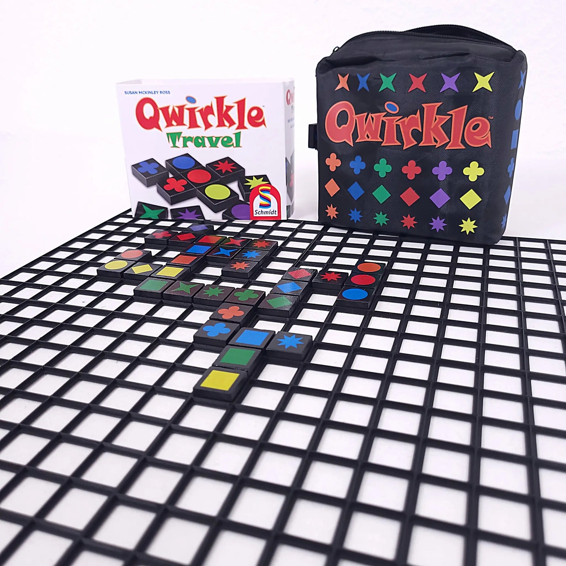 Spielgitter passend für Qwirkle Travel – praktisches Zubehör für geordnete Plättchen
