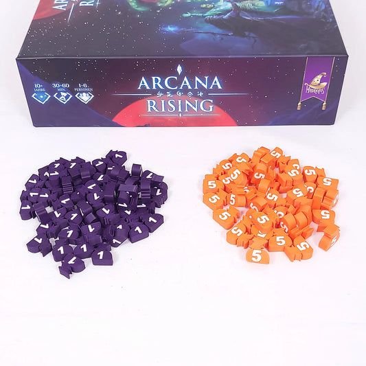 Ressourcentoken passend für Arcana Rising aus 3D Druck – langlebiges Upgrade für dein Spiel