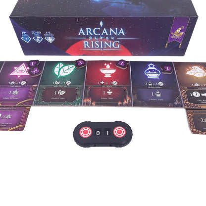 Siegpunktzahler für Arcana Rising – zwei separate Ziffernräder im 3D-Druck